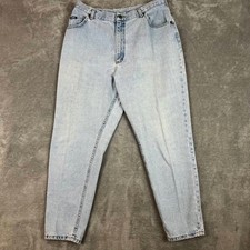 Vintage Lee Denim Mom Jeans Womens 20 Light Wash 80s/90s Made in USA