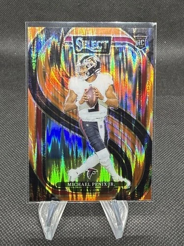 2024 Select Michael Penix Jr. Club Level RC! Orange Shock Prizm /399! Falcons!