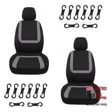 YoRise Car Seat Covers, Comfortable Breathable Front Seat Covers, Anti Gray