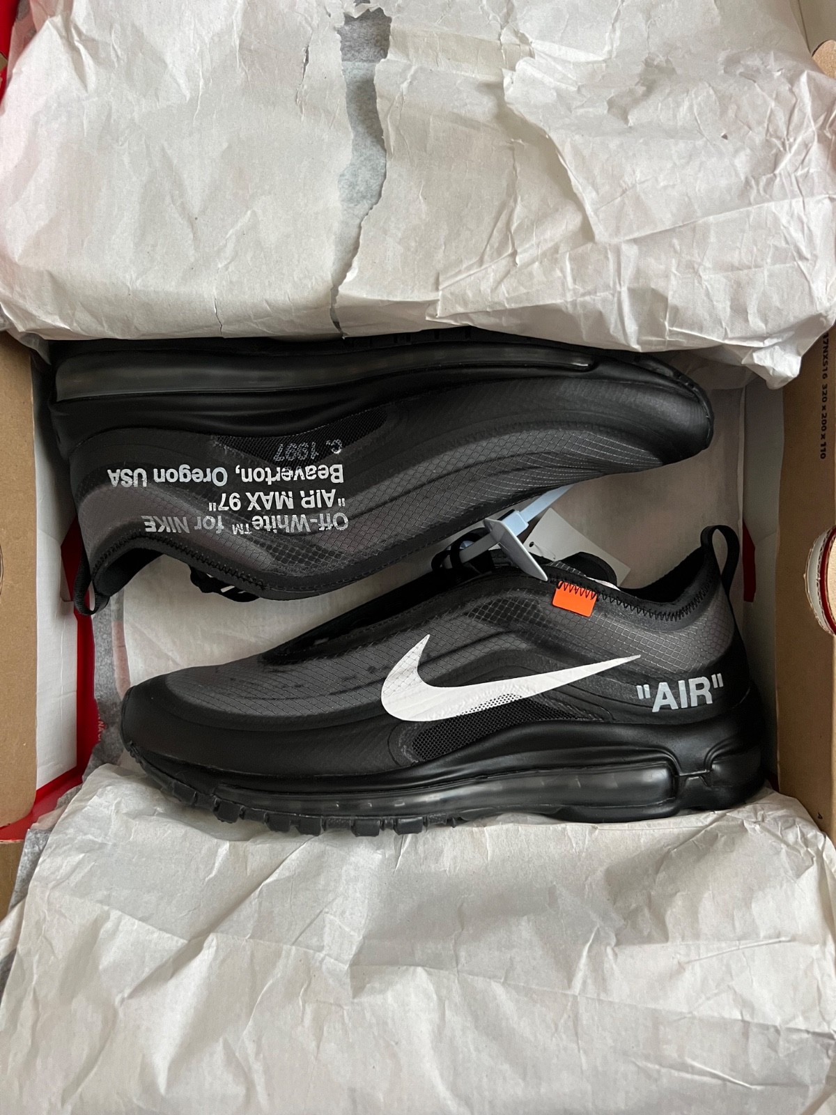 OFF WHITE X NIKE Taglia 8 Nike Off White x Air Max 97 Black (NUOVISSIME E AUTENTICHE AL 100%)