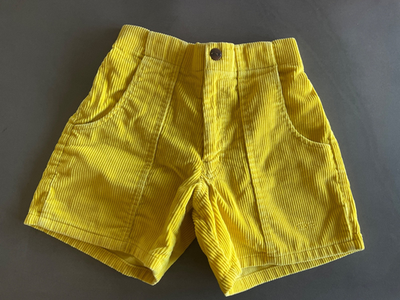 Vintage 80's OP Ocean Pacific Yellow Corduroy Shorts Men's Size 26