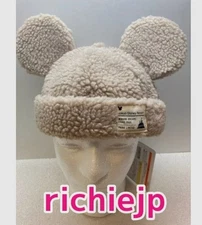 Japan Tokyo Disney Resort Ears Mickey limited Fluffy Winter Cap Hat 2025