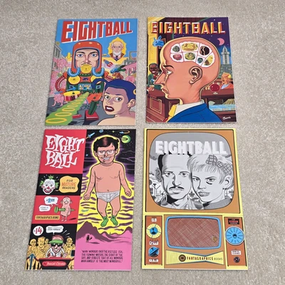 Lot of 4 Eight Ball Eightball Comics Dan Clowes Fantagraphics Vintage