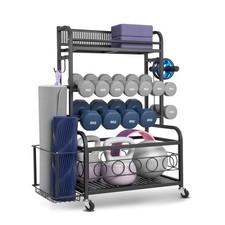 VEVOR Yoga Mat Storage Rack,Home Gym Workout Equipment Organizer,Powder Coated F