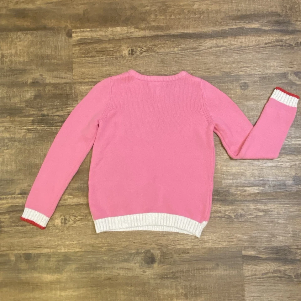 Suéter de Navidad Polly Flinders Niñas Niña’s Talla 10/12 Santa Claus Brilla Foto 2 de 4