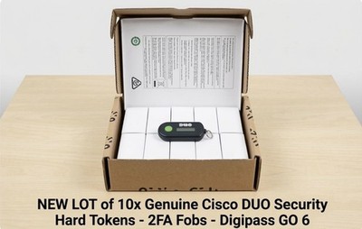Cisco DUO-TOKEN Duo - Digipass Go 6 - One-button Authenticator - Lot Of 10