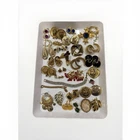 Vintage Costume Jewelry Lot Earrings Bracelets Brooch Pins Scarf Clips  Etc