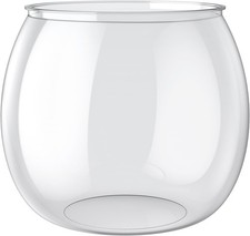 Small Plastic Fish Bowl Clear Round 3 Gallon Fish Tank for Little Fish