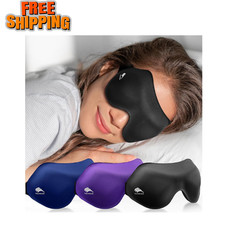 Sleep Eye Mask for Side Sleeper Men Women 3 Pack: 100 Blackout 3D Sleeping Mask