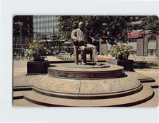 Postcard Tom L. Johnson Statue Public Square Cleveland Ohio USA