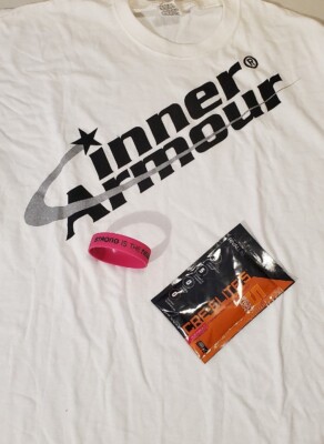 Inner Armour supplements Tshirt large & samples cellucor optimum nutrition BSN