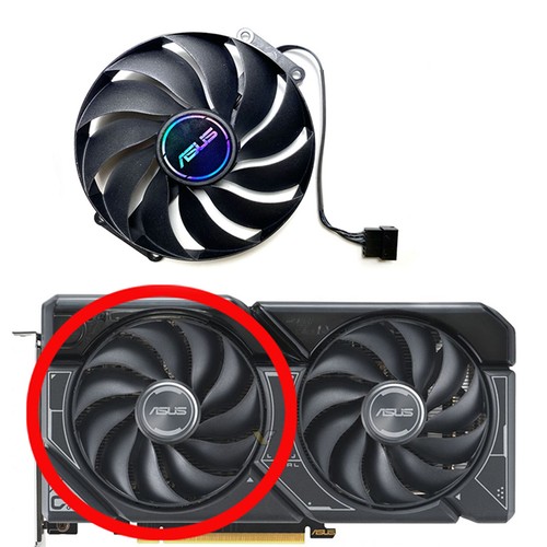 Graphics Card Cooling Fans for ASUS RTX4060 4060ti 4070 DUAL OC - 第 3/16 張圖片