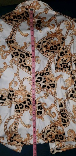 Shein 2-teiliges entzückendes Gepard/Ketten offener Blazer Jacke & Leggings Set Medium - Bild 8 von 20