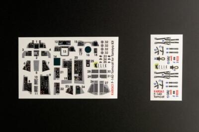 Kelik K48063 1:48 F-14D  Tomcat  interior 3D decals for Tamiya kit