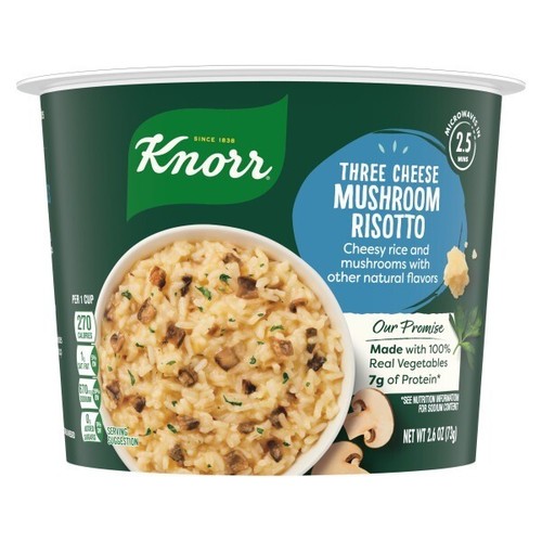 Knorr Reis Tasse 3 Käse Pilz Risotto 2,6 Unzen Packung mit 8