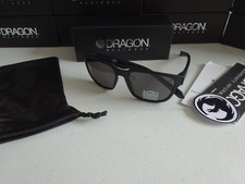 Dragon Reflector H2O Matte Black Smoke Polarized Floating Sunglasses NIB 2018