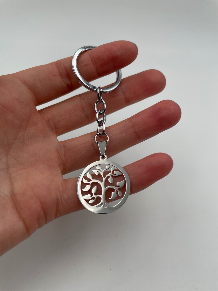 Lebensbaum Baum Pflanze Krone Silber Schlüsselanhänger Anhänger