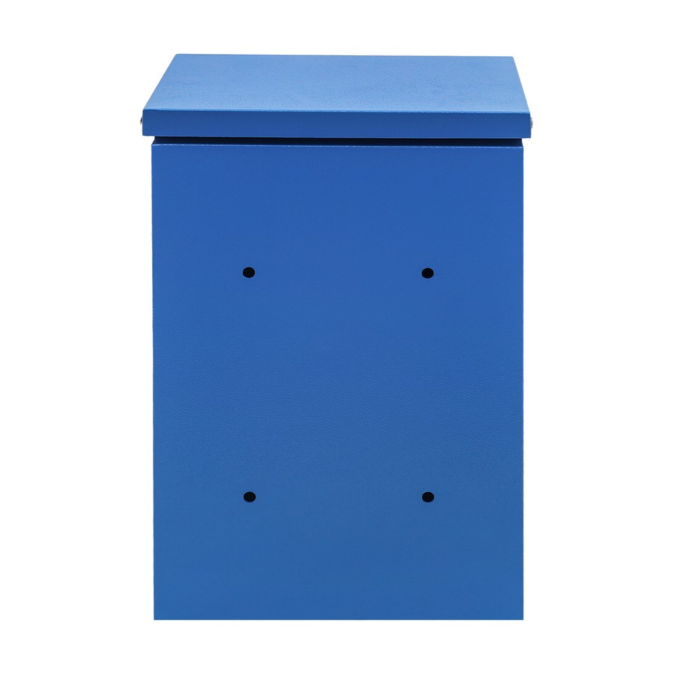 Modern Wallmounted Mailbox Post Office Box Blue Mail Box With Password