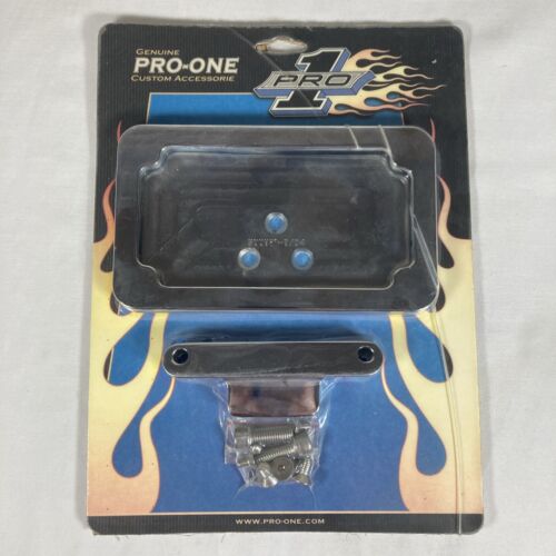 Pro One Chrome License Plate Frame & Mount 302070 DS720241 for Harley Road King - Picture 2 of 7