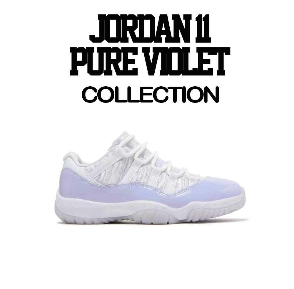 pure violet jordan 11 shirt
