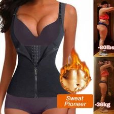 Fajas Reductoras Colombianas Body Shaper Waist Trainer Belly Control Sauna Suit