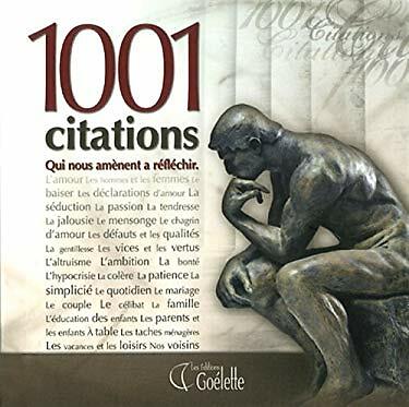 1001 Citations Qui Nous Amenent A Reflechir Collectif Ebay