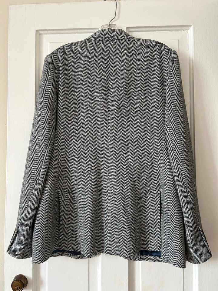 Polo by Ralph Lauren  Unisex Linen Wool Blend Herringbone Jacket Sz. 14 NWOT - Image 2 of 4