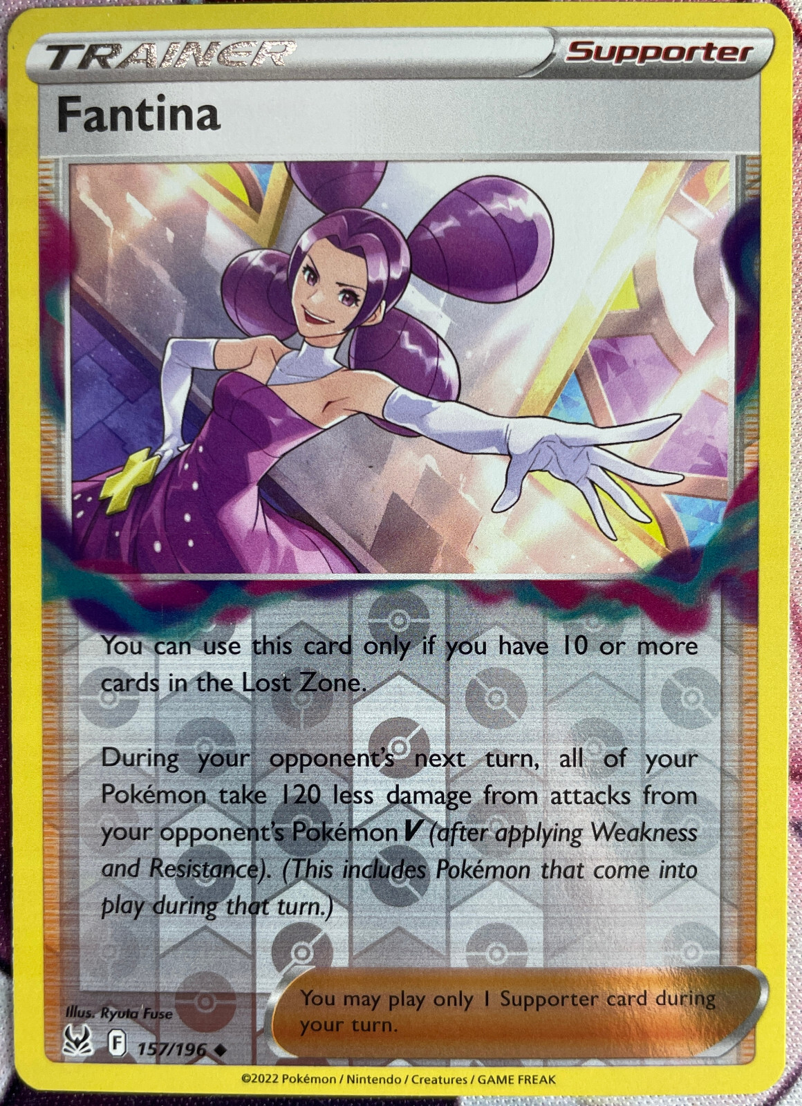 Fantina Reverse Holo - 157/196 - Lost Origin Pokemon 2022