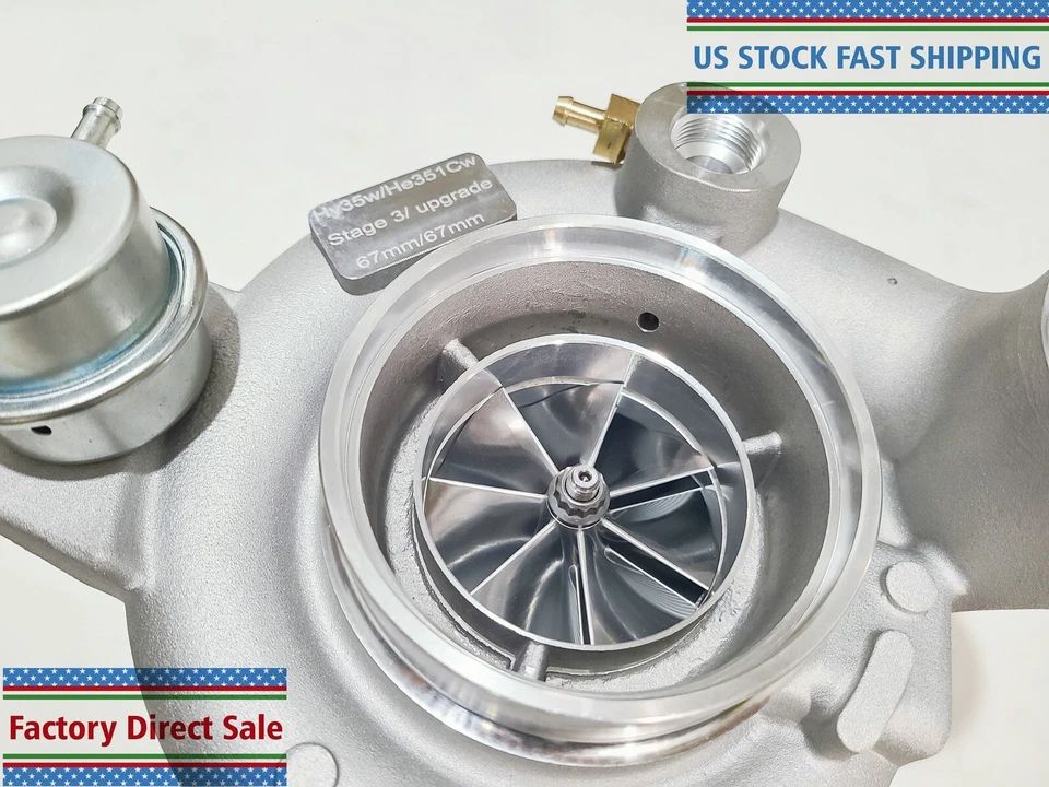 HE351CW HY35 mejorado etapa 3 turbo 67-67 mm para Dodge Ram 04,5-07 5,9 L Foto 2 de 4