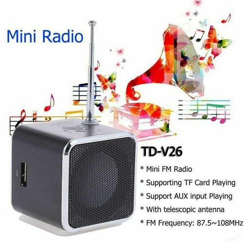 Portable USB Mini FM Radio Digital Speakers Music Player Support TF/SD Card - Picture 7 of 12