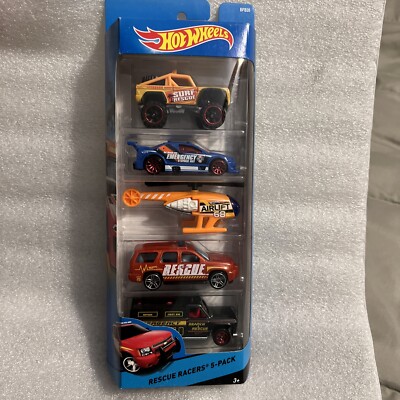 Hot Wheels Rescue Racers 5 Pack 2014 New In Package T4 | eBay