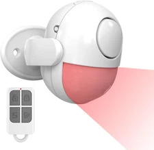 125dB Motion Sensor Alarm Indoor: Wireless Motion Detector Alarm w/ Siren 328ft