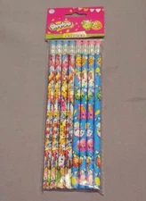 Shopkins Pencil Favors 8/Pkg Birthday Party Supplies free shipping