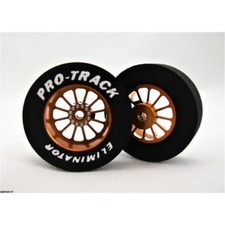 Pro Track Turbine 1-1/16 x .300 Gold Drag Rear Wheels for 3/32 axle
