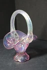 VTG Fenton Hand-Painted Glass Basket