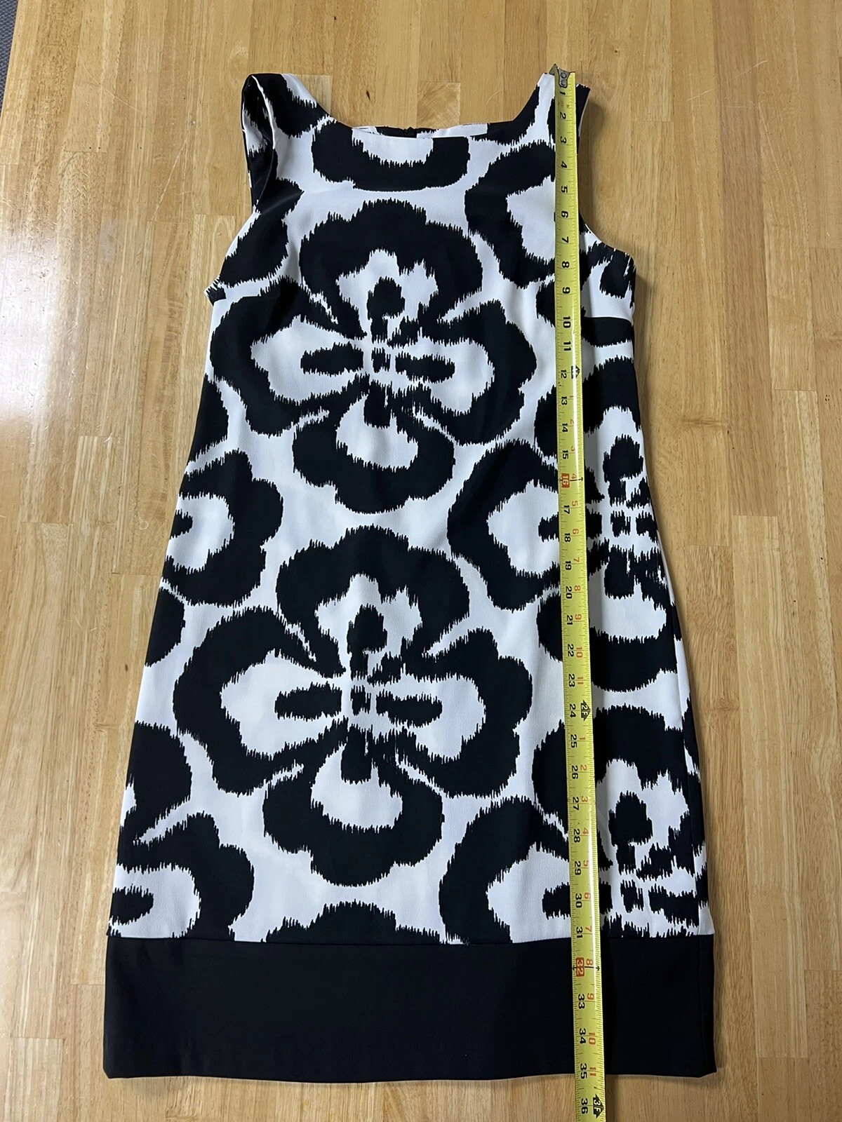 Abito ALYX donna taglia 6 bianco e nero senza maniche zip girocollo tubino