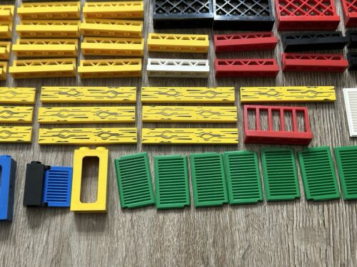 Vintage 90s 80s LEGO Windows Doors Shutters Picket Fence Wood Board House Lot - Picture 9 of 11