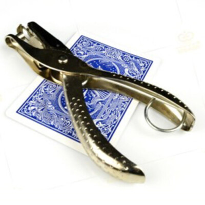 Hole Punch Card/Moving Hole Card Hollow Transfer Magic Trick with Punch Move