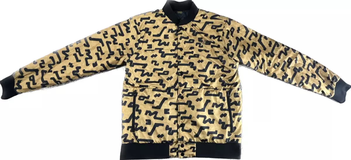 The North Face Jester Jacket Reversible Black Gold Men s Size Medium M