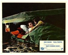 Man's Favourite Sport? Original Lobby Card Rock Hudson Paula Prentiss camping 