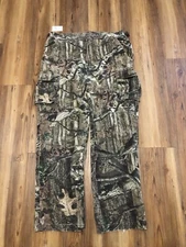 Vintage DISTRESS Game Winner Pants Mens Size Large Cargo Camo Hunting Outdoors