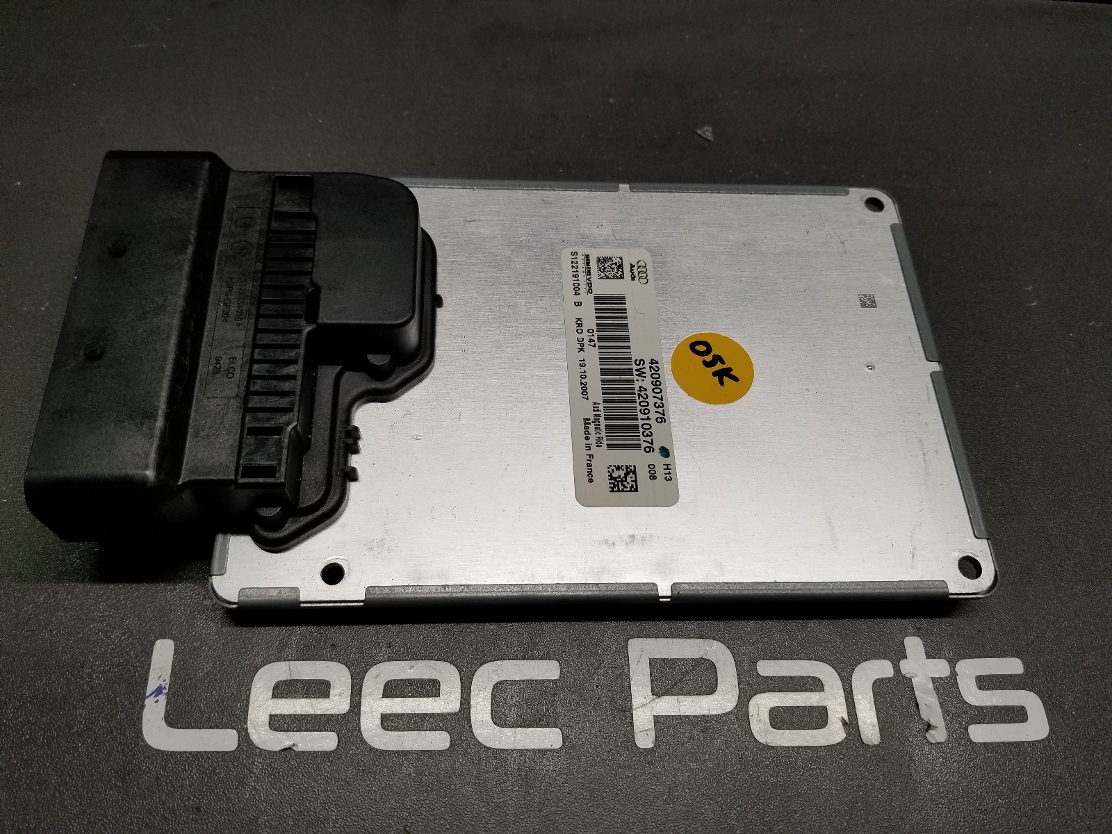  2008 AUDI R8 COUPE V8 OEM 420907376 RIDE SUSPENSION CONTROL MODULE COMPUTER
