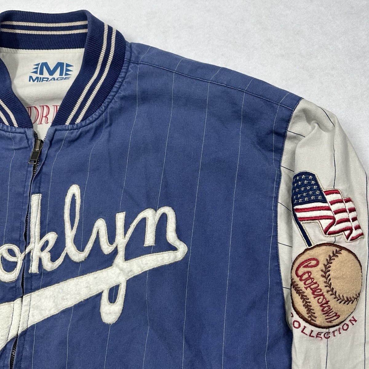 Vintage Brooklyn Dodgers Cooperstown Collection Reversible Jacket