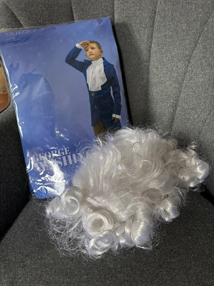 ¡Disfraz de Presidente Colonial George Washington para niño con PELUCA! Foto 3 de 4