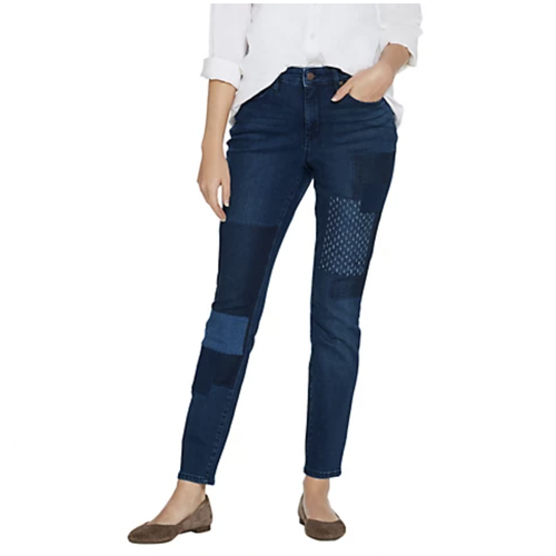Pocket Ankle Jeans 20W Petite Blue 