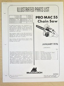 Mcculloch pro mac 55 chainsaw manual review