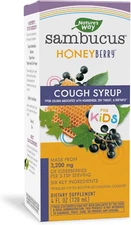 Nature's Way Sambucus Honeyberry Cough Syrup for Kids with Elderberry, 4 Fl. Oz.