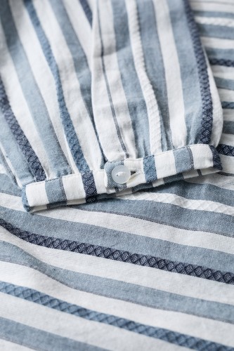 Seasalt Women's Shirt - blue Even Keel Organic Cotton Striped Shirt - Regular - - Picture 5 of 6