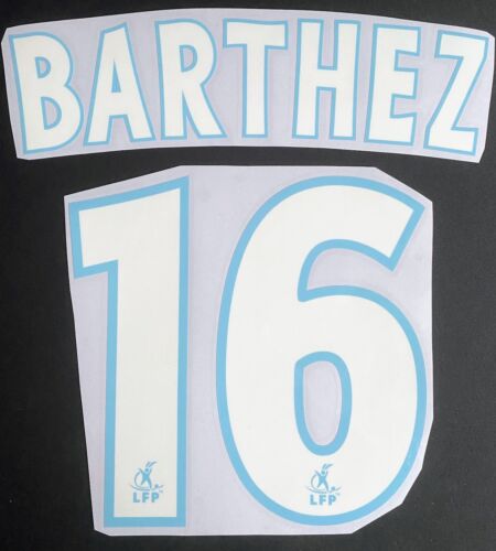 Nameset / flocage Marseille 2004 to 2006 BARTHEZ #16 - Picture 1 of 5