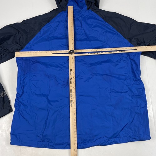 Columbia Jacket Men Extra Large Blue Omni-Tech Full Zip Waterproof Hiking Skiing - Picture 14 of 16